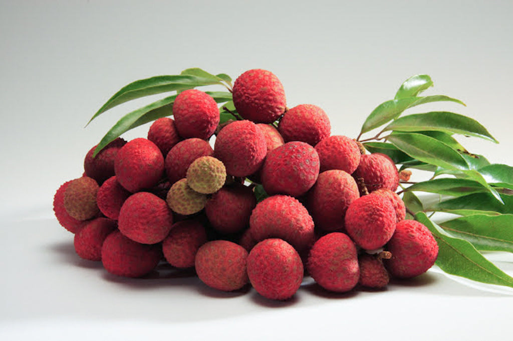 Fresh lychee fruit from Hawaii. 